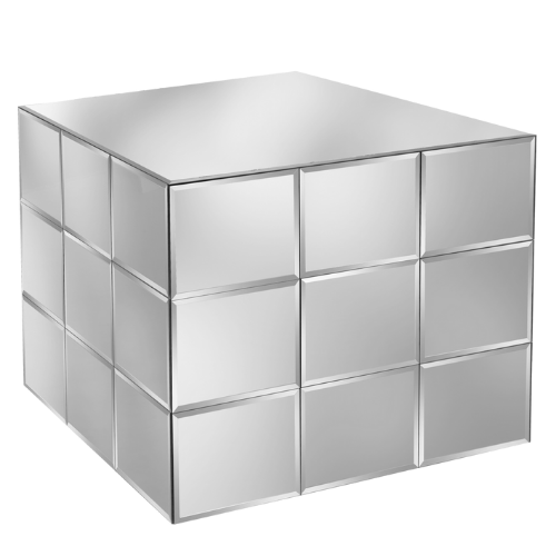 Mesa Bolo Cubo Espelho Bisote