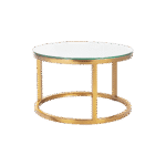 Mesa Dubai Centro Ouro com Tampo Espelho - Pequena