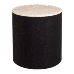 Mesa Cilíndrica para Revestir com Tampo Mármore Travertino Bege