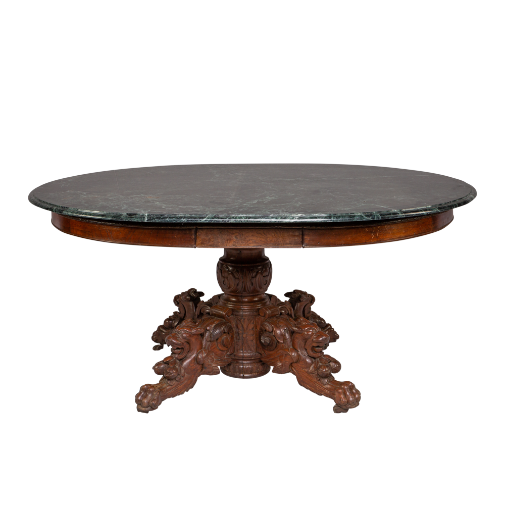 Mesa Firenze com Tampo em Marmore Verde Alpi 1,58 x 1,46 (2)