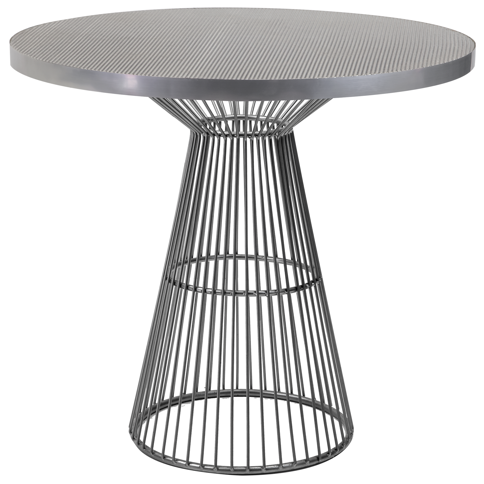 Mesa Kelly com Tampo Metalizado - 0,80m diâmetro x 0,70h