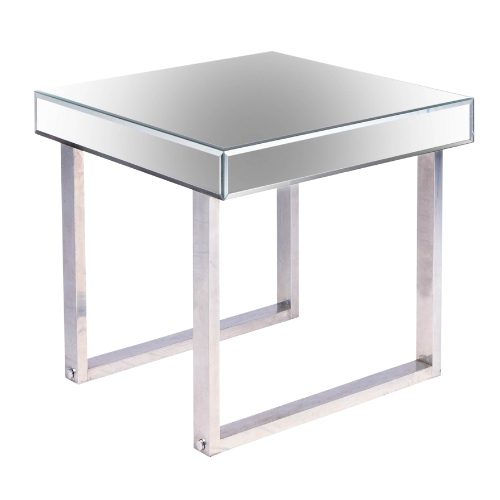 Mesa Lateral Espelho Cristal 0.65l X 0.60a X 0.65p