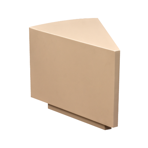 Mesa Lateral Laca Brie 0.68l X 0.50a X 0.48p