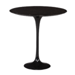 Mesa Saarinen Lateral Preta com Tampo Mármore Preto