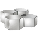 Mesa Colmeia Espelho - Conjunto