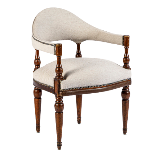 Poltrona Cadoro Linho Bege - 0,65 x 0,60 x 0,80h