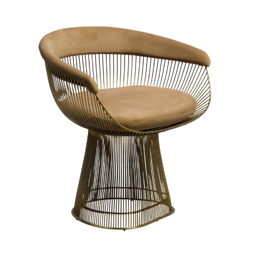 Poltrona Dore Veludo Caramelo - 0.76l X 0.46a X 0.60p