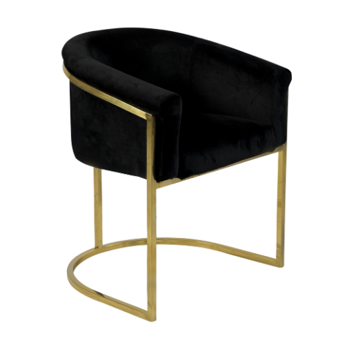 Poltrona Gucci Inca Preto - 0,65 x 0,60 x 0,75h