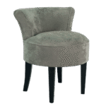 Poltrona Mignon Veludo Andorra Cinza