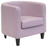 Poltrona Pat Capa Oxford Rosa Argentum