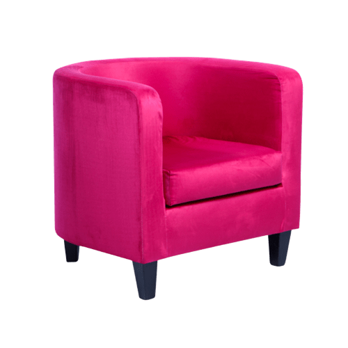 Poltrona PAT Veludo Fucsia - 0,70 x 0,70 x 0,67h