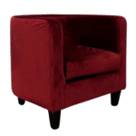 Poltrona Pat Capa Veludo Especial Bordô