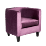 Poltrona Pat Capa Veludo Soft Roxo