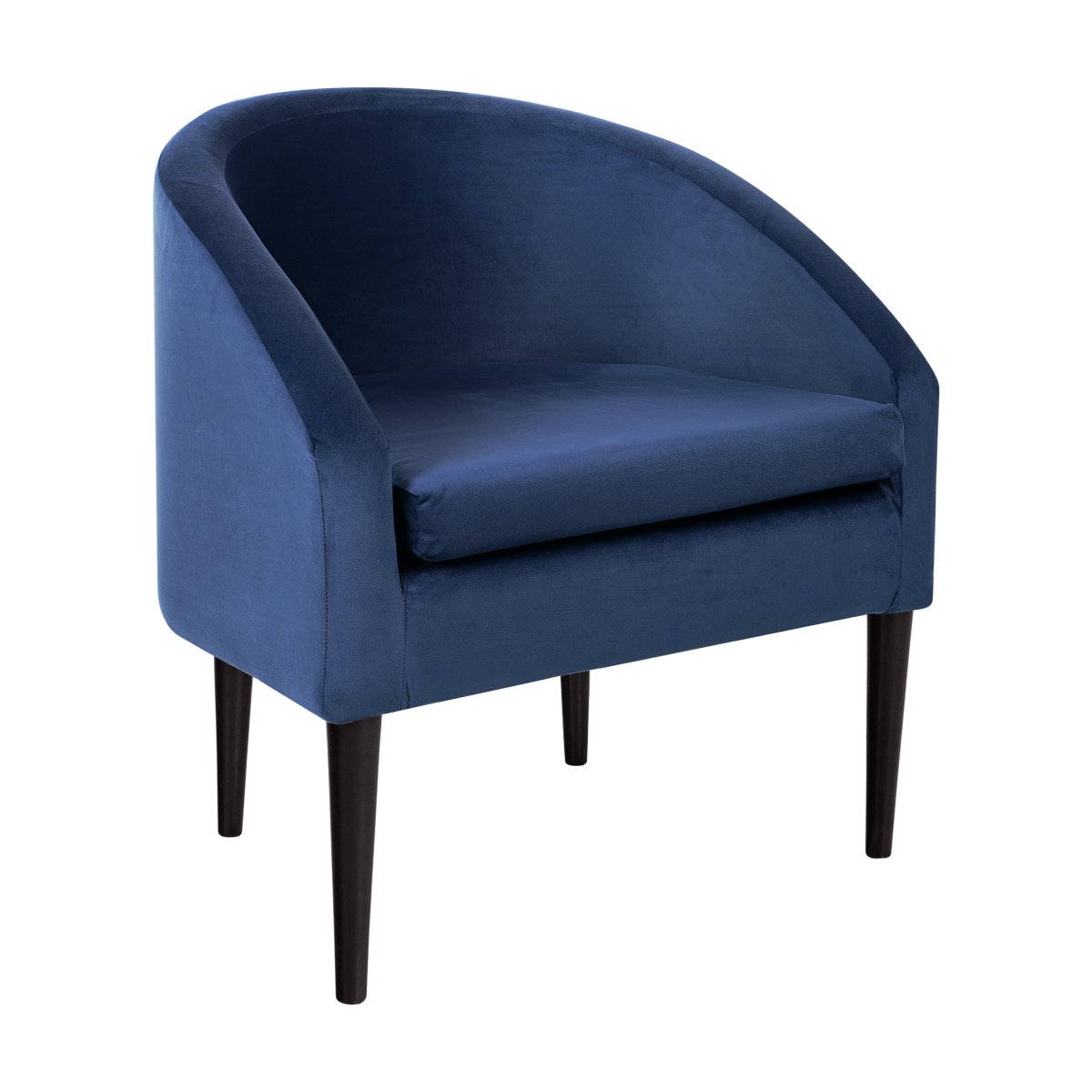 Poltrona Pepê Veludo Inca Azul 06 - 0.64l X 0.46a X 0.58p