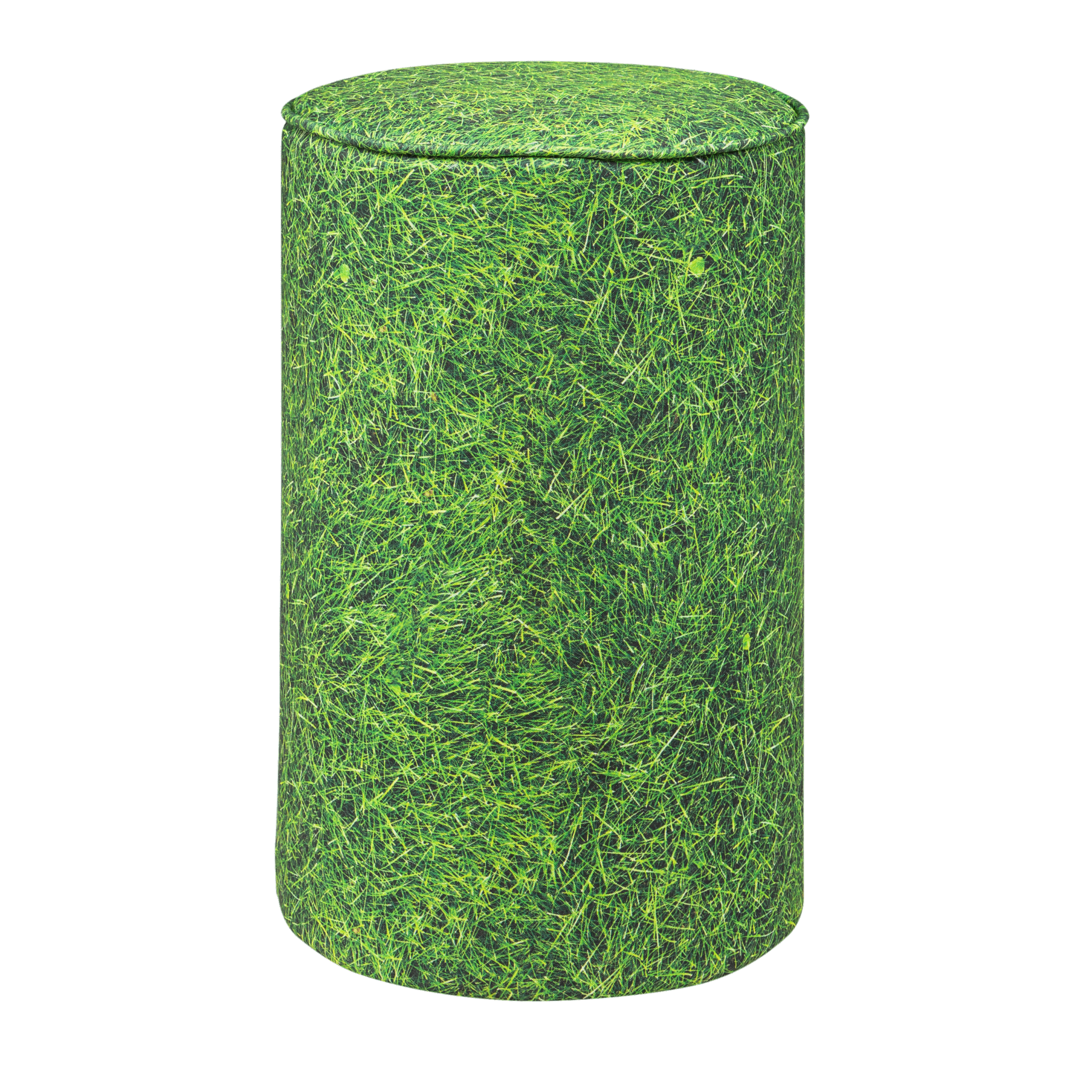 Pufe Tamborete Capa Estampa Grama