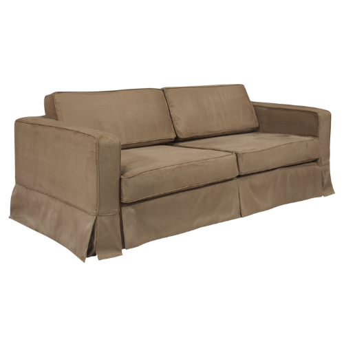 Sofá Eva com Capa Camurça Marrom 2,00 x 0,92 x 0,63 h