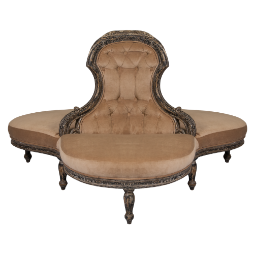 Sofá Veludo Andorra Duquesa Bege 1.70l X 1.20p