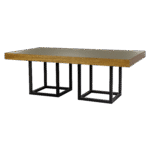 Tampo Bossa Espelho Bronze com Borda Mel e Base Aresta