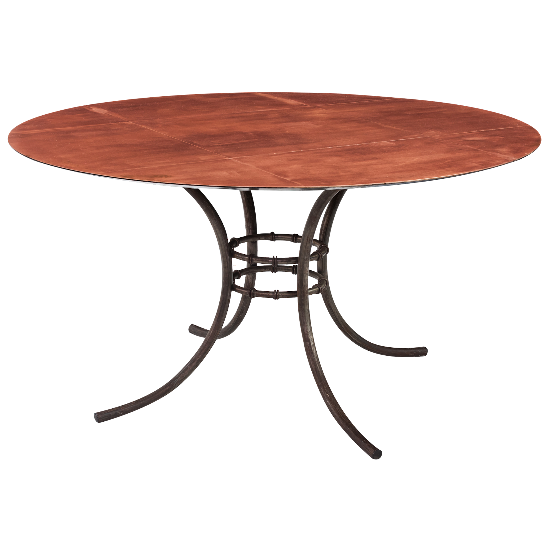 Tampo Cobre com base bambu - 1,45 diâmetro