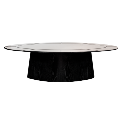 Tampo Design Oval Preto(a) 2.60l X 1.50p (Com Espelho)