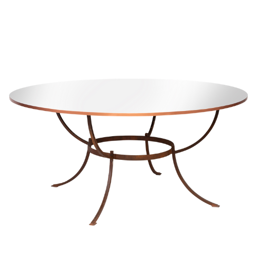 Tampo Espelho Friso Dourado com Base Suva - 1,60m diâmetro x 0,75h