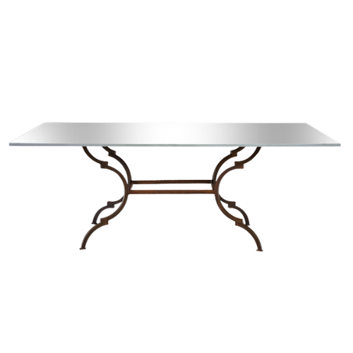 Tampo Espelho Friso Prata com Base Suva - 2,00 x 1,00 x 0,75h