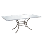 Tampo Espelho Friso Prata com Base Bambu Ferro