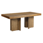 Tampo Retangular Madeira Natural com Base Amazônia