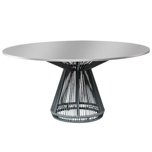 Tampo de Espelho com Base Grace Cinza - 1,60m diâmetro x 0,75h