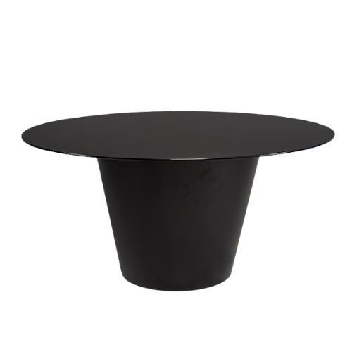 Tampo de Vidro Preto com Base Cone - 1,60m diâmetro x 0,80h