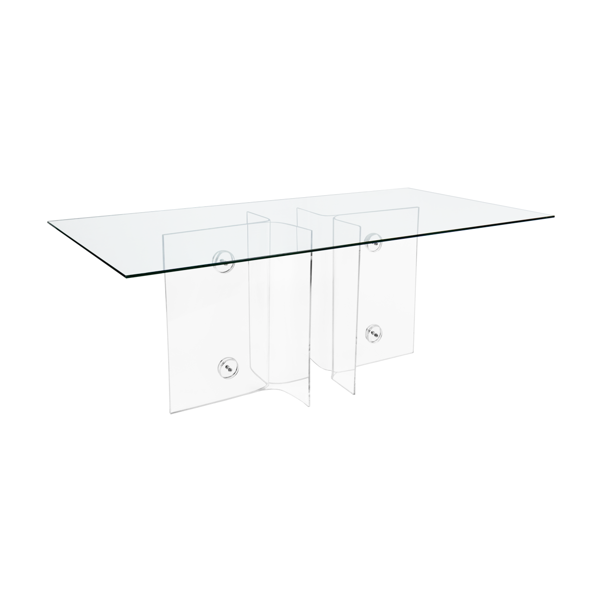 Tampo de Vidro Transparente com Base Acrílico Star - 2,00 x 1,00 x 0,75h (2)