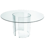 Tampo de Vidro Transparente com Base Curva Cristal