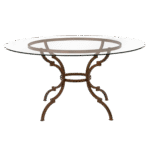 Tampo de Vidro Transparente com Base Suva