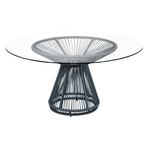 Tampo de Vidro com Base Grace - 1,60m diâmetro x 0,75h