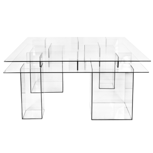 Tampo de Vidro em Base Vidro Curvo Com Espaçadores