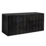 Balcão com Vivo e Tampo Vidro Preto