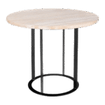 Base Dani com Tampo Mármore Travertino Bege