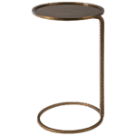 Mesa Zil Dourado(a) Redonda