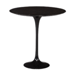 Mesa Saarinen Lateral Preta com Tampo Mármore Preto