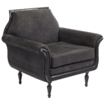 Poltrona Benjamin Camurça Cinza