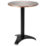 Bistrô Baixo Base Preta com Tampo Espelho Bronze