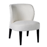 Poltrona Chanel Linho Rústico Off White