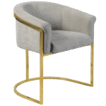 Poltrona Gucci com Capa Veludo Eros Cinza