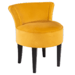 Poltrona Mignon Camurça Amarelo(a) Ceylon