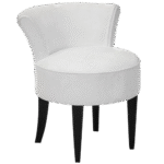 Poltrona Mignon Camurça Branco(a)