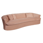 Sofá Vedette Veludo Inca Rosê