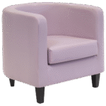 Poltrona Pat Capa Oxford Rosa Argentum