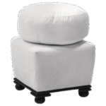 Pufe Camurça Sofia Branco(a)