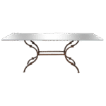 Tampo Espelho Friso Prata com Base Suva