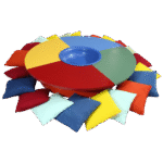 Tampo Mesa Infantil Colorido com Furo e Bacia